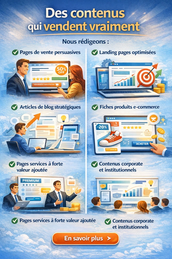 Des contenus qui vendent vraiment