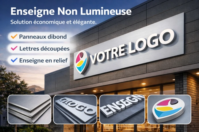 enseigne non lumineuse