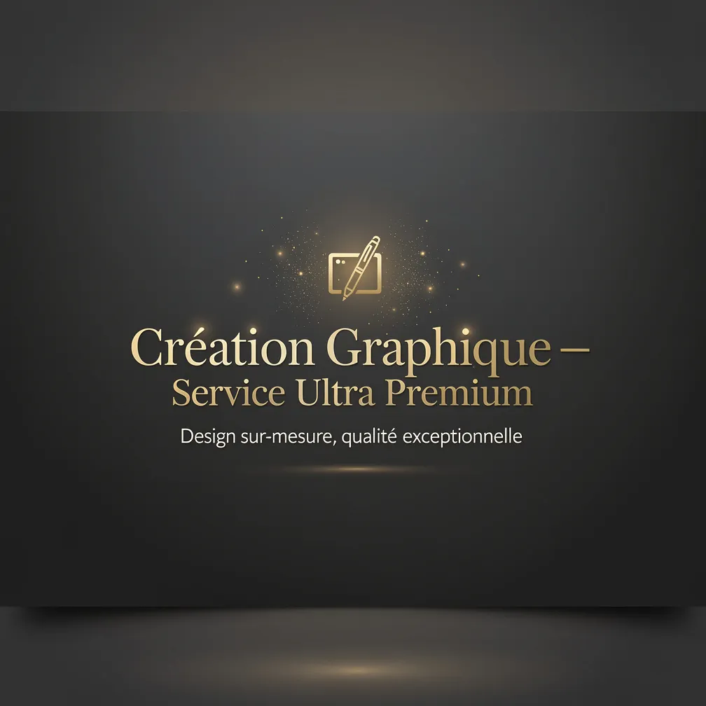 ✨ Création Graphique – Service Ultra Premium